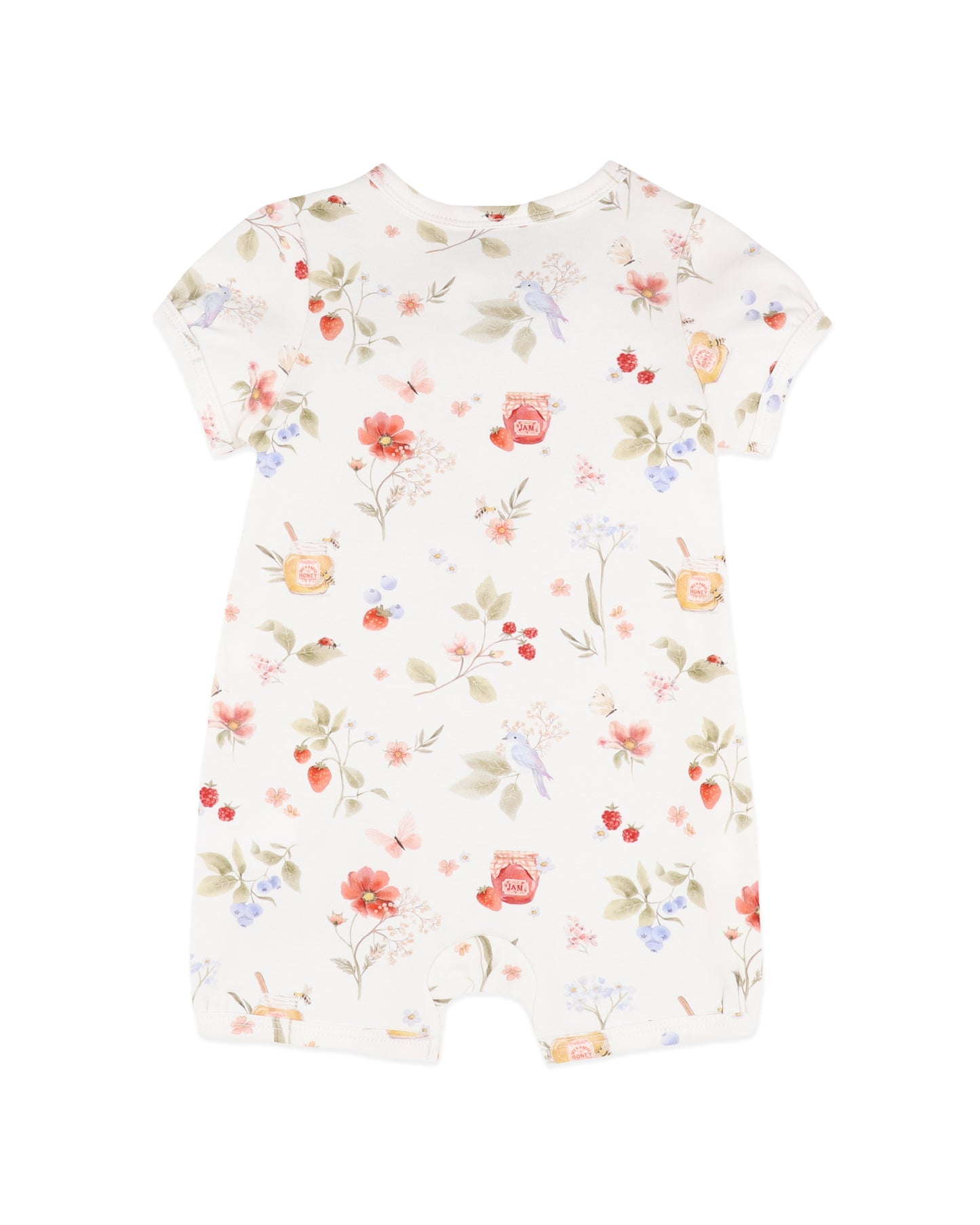 Poppy Organic SS Zip Romper
