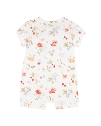 Poppy Organic SS Zip Romper