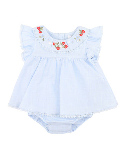 Poppy Embroidered Overlay Bodysuit