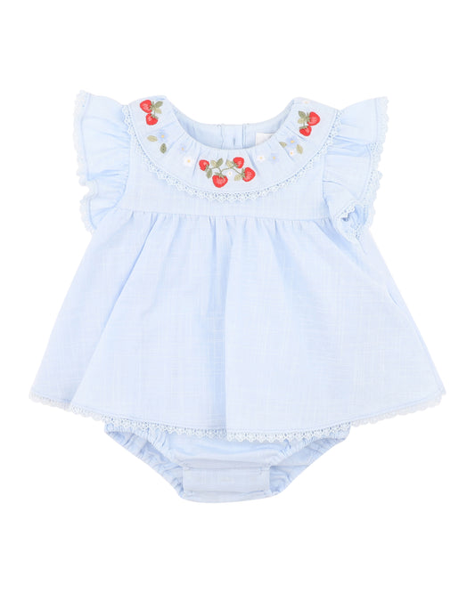 Poppy Embroidered Overlay Bodysuit