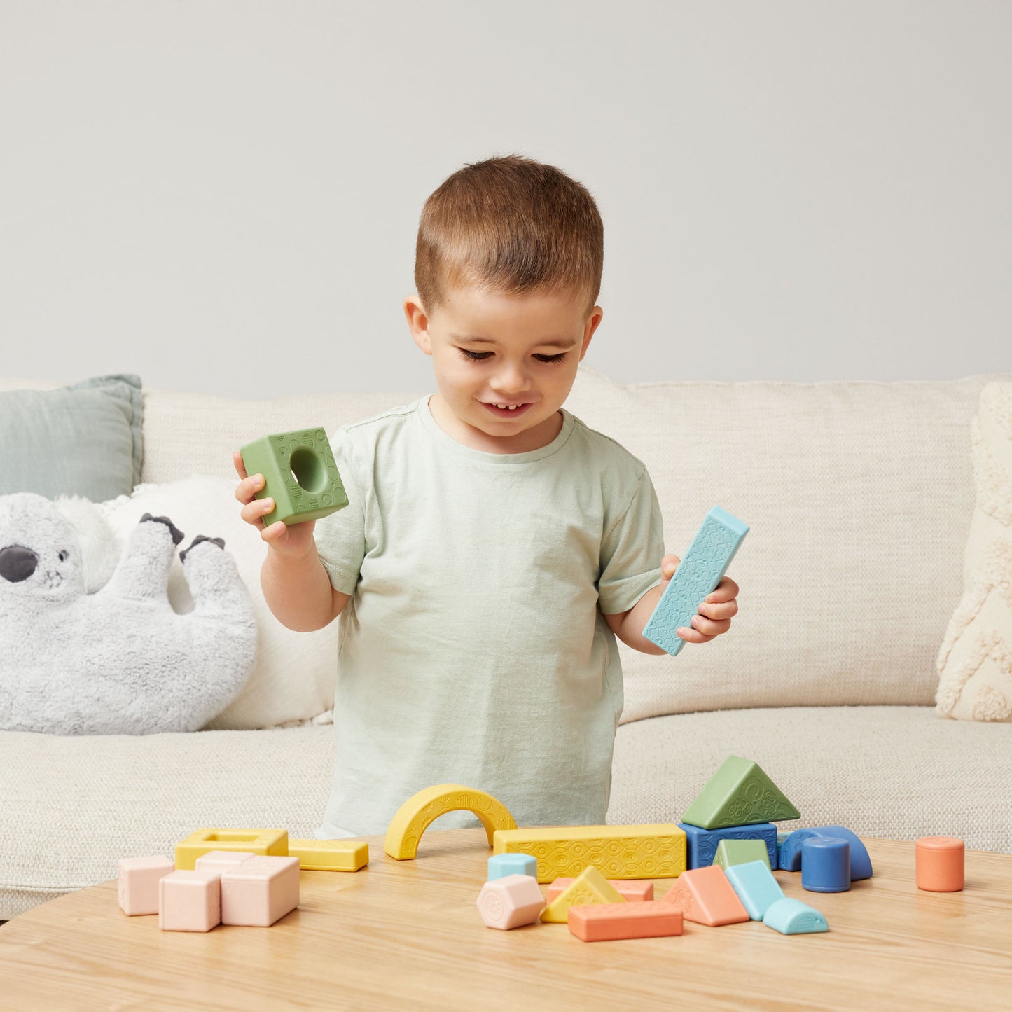 Rattle & Stack Blocks - Deluxe Pack of 24