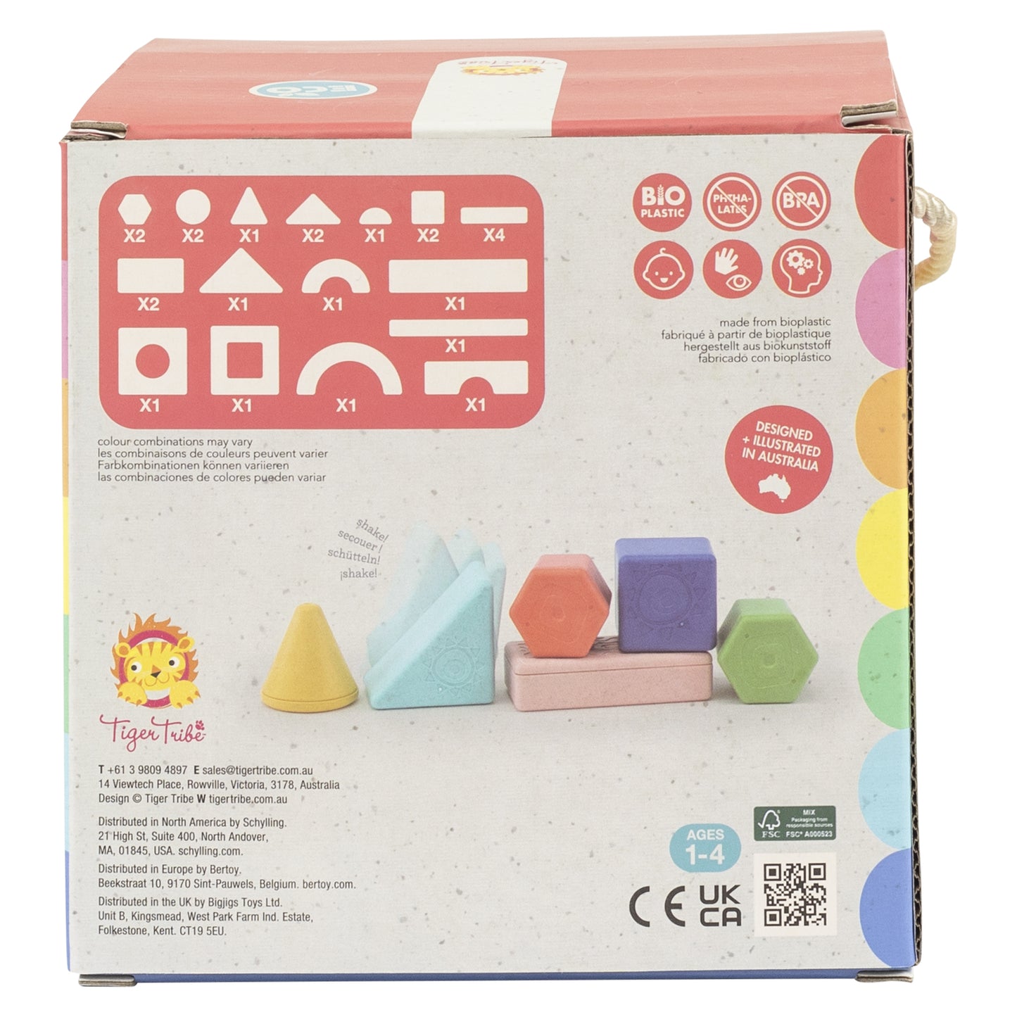 Rattle & Stack Blocks - Deluxe Pack of 24