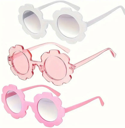 Round Flower Sunglasses