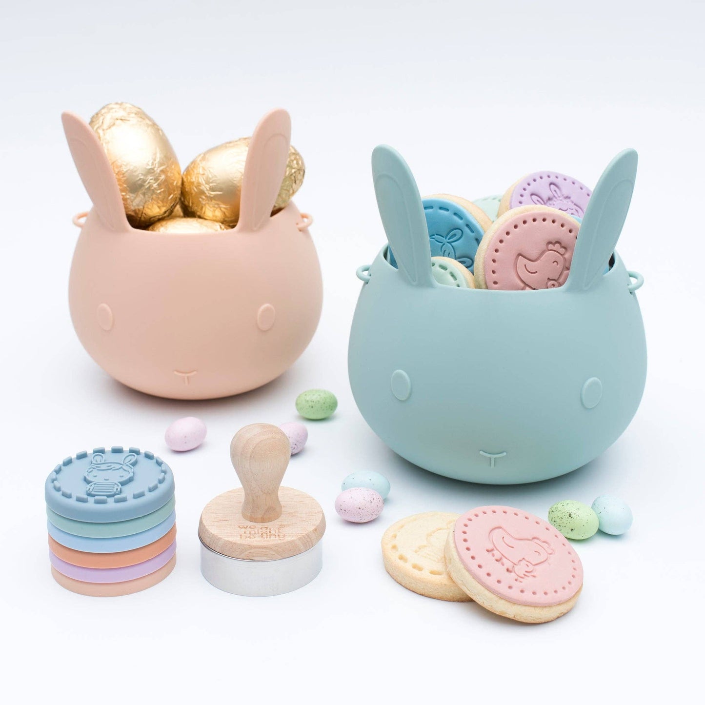 Easter Bunny Basket - Blush