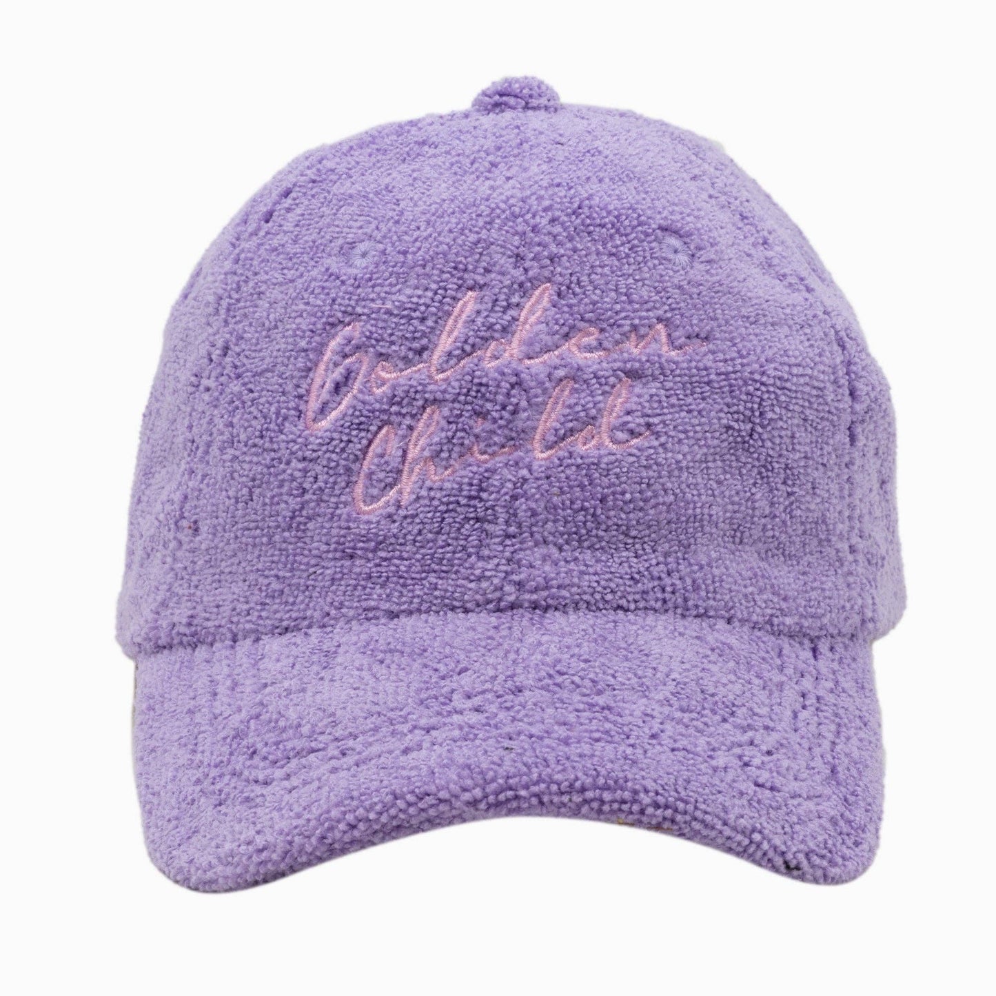 Children's Terry Towelling Cap: Purple