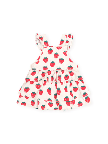 Strawberry Tiered Pinafore