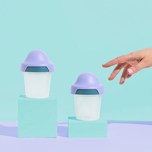 180ml Baby Bottle Two Pack black/purple 0-3 teat