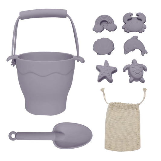 Silicone 8pc Bucket and Spade Set - Lilac