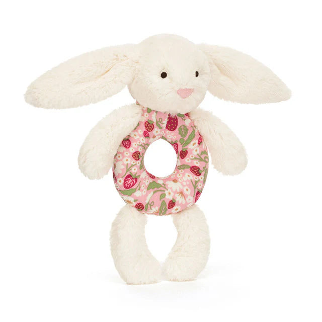 Jellycat Bashful Bunny Ring Rattle - Blossom Cream