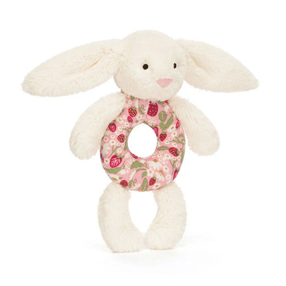 Jellycat Bashful Bunny Ring Rattle - Blossom Cream