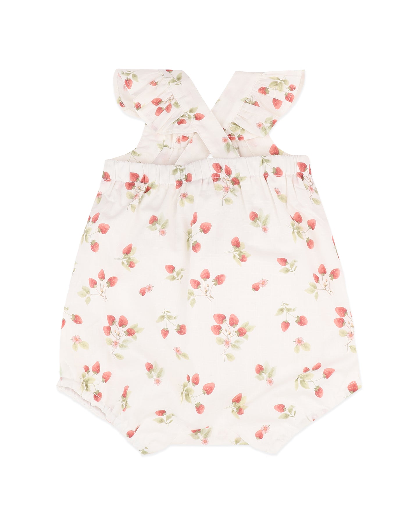 Poppy Strawberry Print Romper