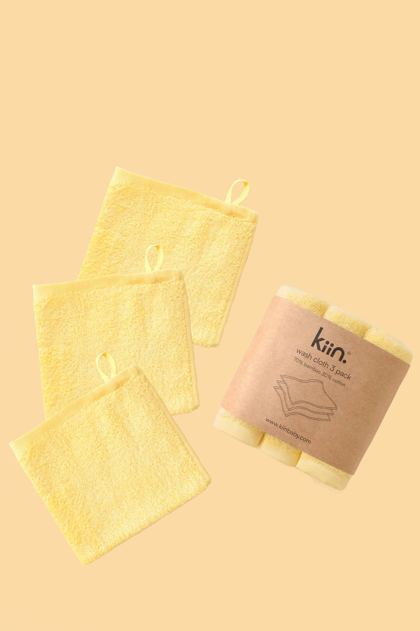 Wash Cloths 3 Pack: Ivory