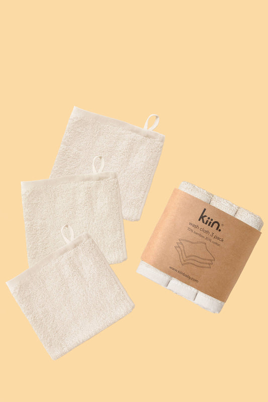 Wash Cloths 3 Pack: Ivory