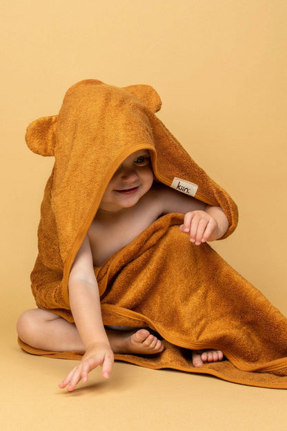 Hooded Towel: Caramel