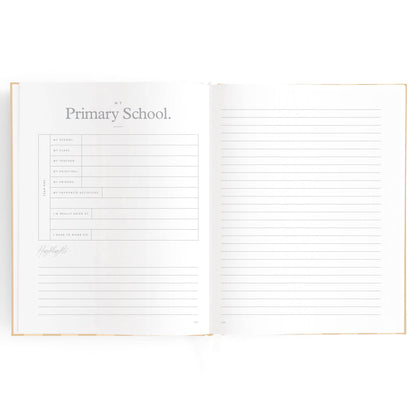 Baby Book Coffee Stripe