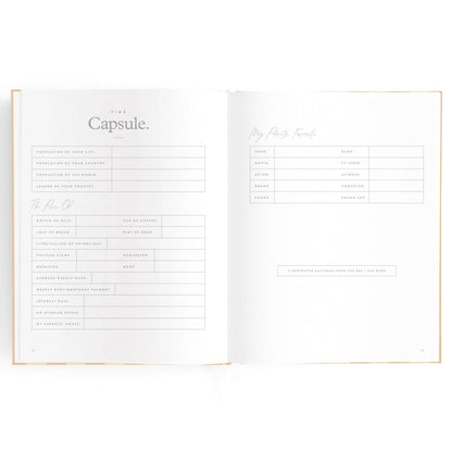 Baby Book Coffee Stripe