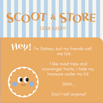 Scoot & Store Desk Caddies - Sidney