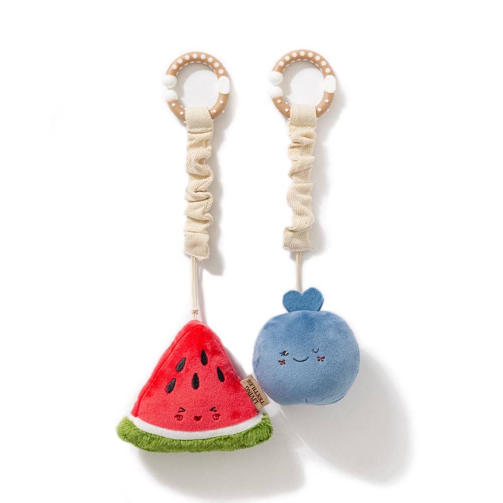 2 Pack Mini Market Brunch Stroller Toys - Watermelon & Blueberry
