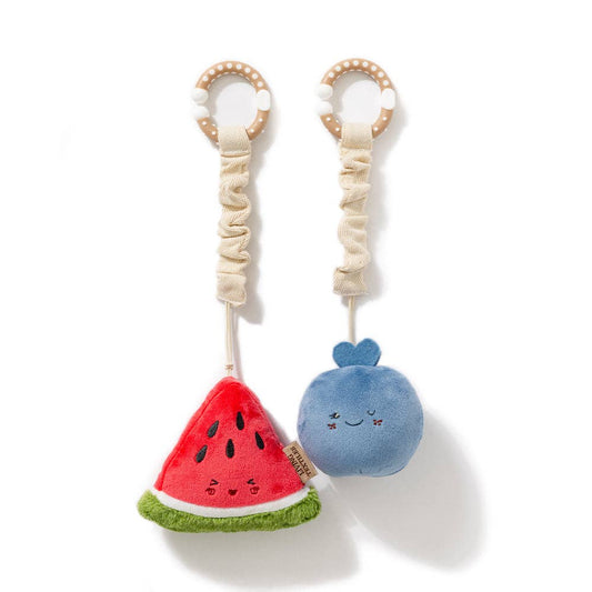 2 Pack Mini Market Brunch Stroller Toys - Watermelon & Blueberry