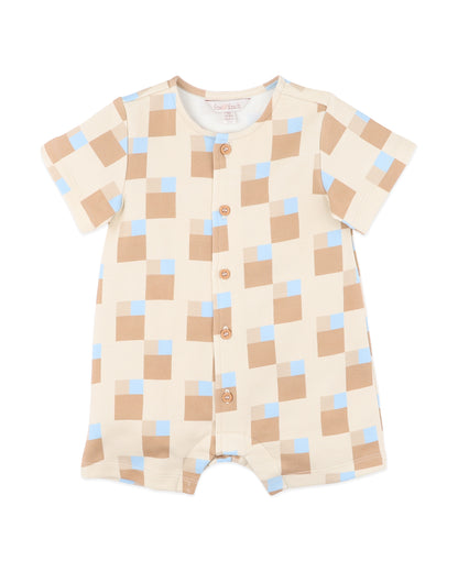 Havana Block Print Organic SS Romper