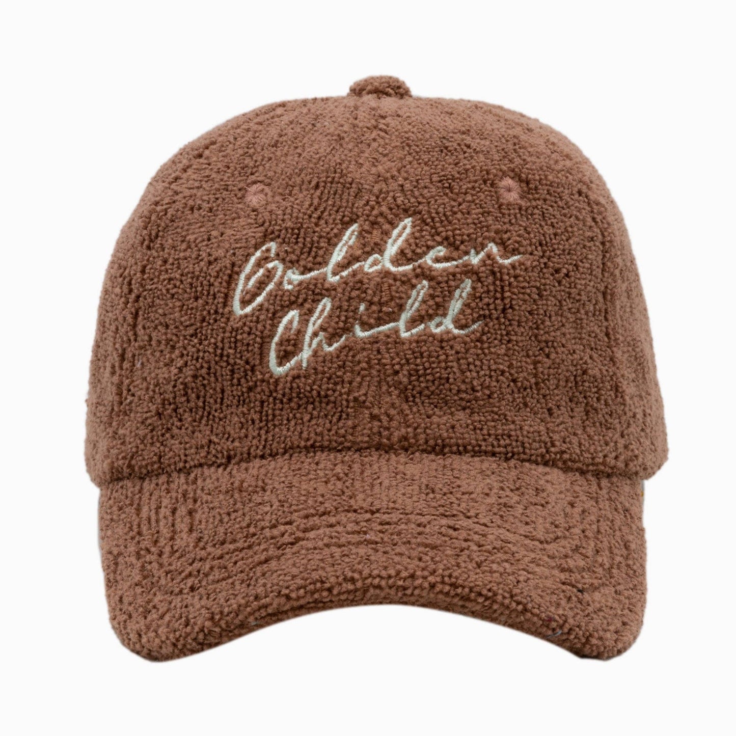 Children's Terry Towelling Cap: Brown