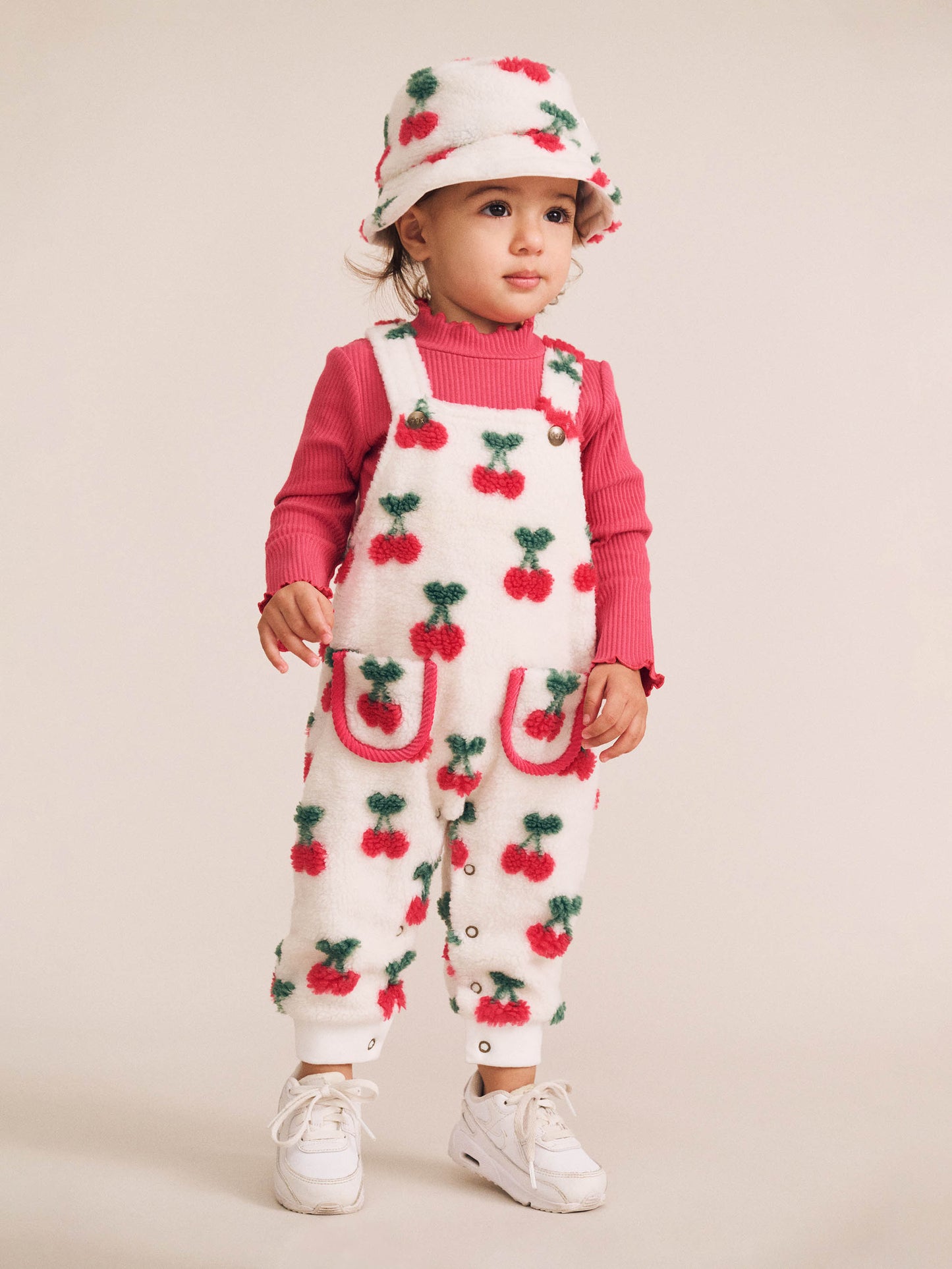 Very Cherry Sherpa Overalls