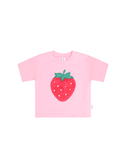 Furry Strawberry Slouchy Tee