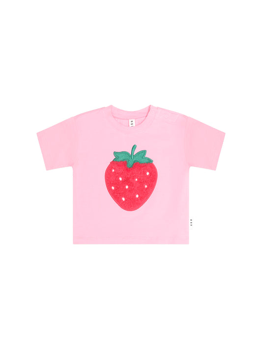 Furry Strawberry Slouchy Tee