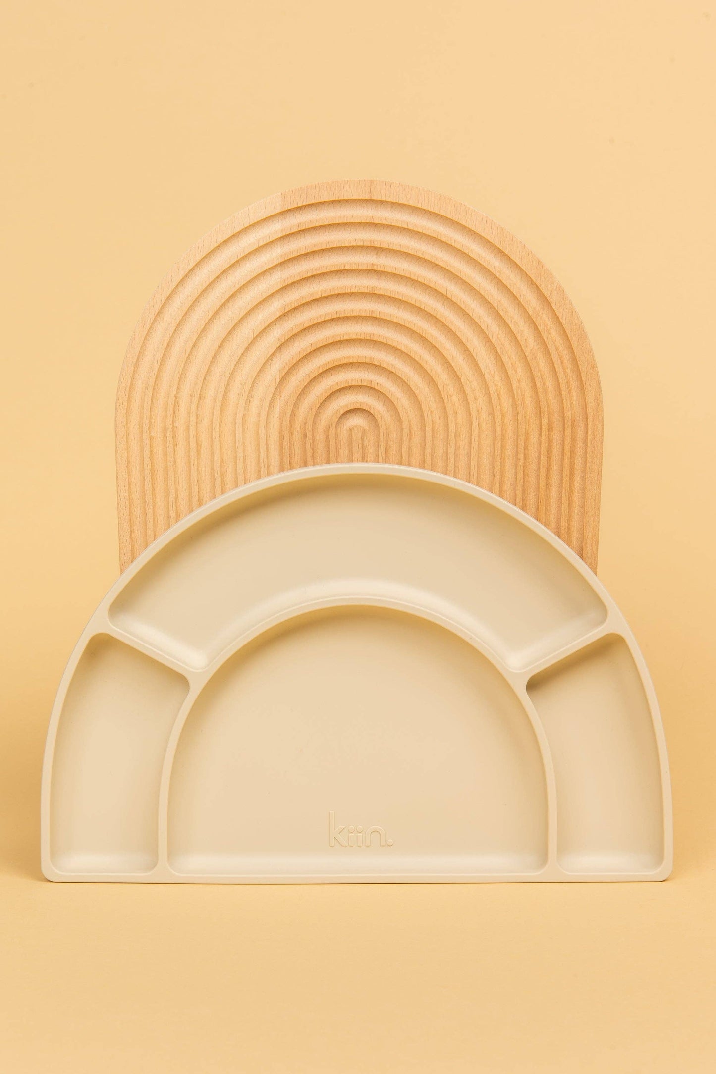 Silicone Divided Plate: Vanilla