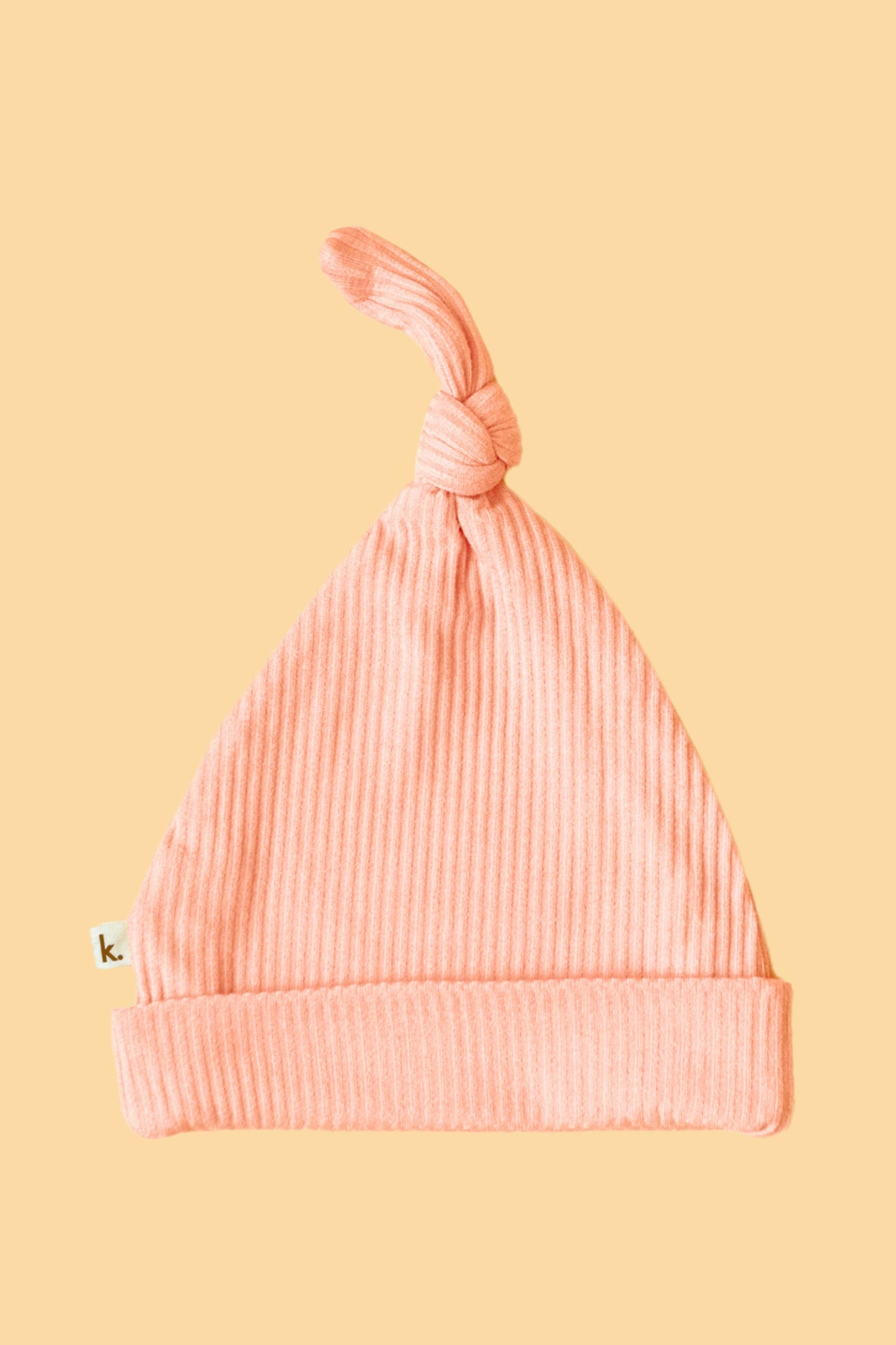 Bamboo Stretch Beanie - Peach Sunset