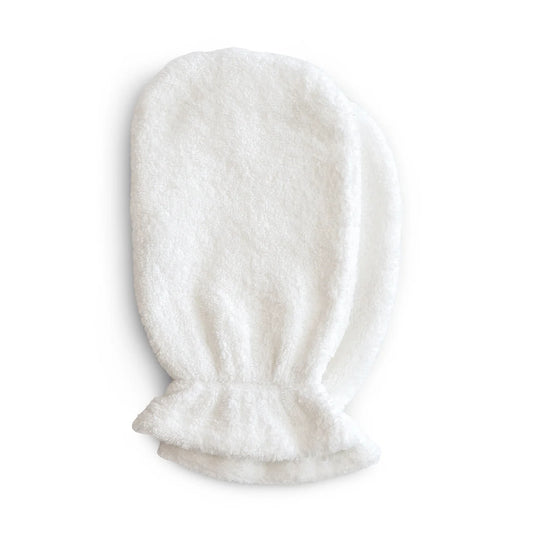 Mushie Organic Cotton Bath Mitt 2-Pack - Pearl