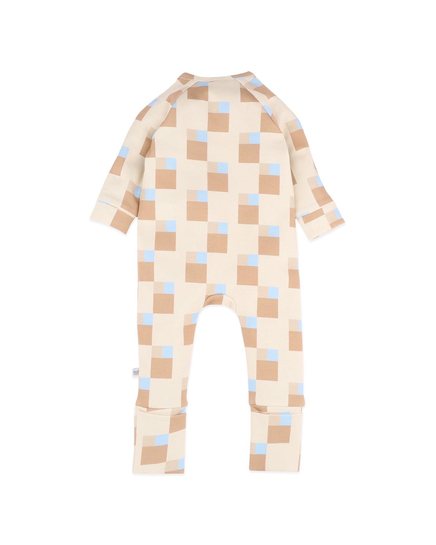 Havana Block Print Organic LS Zipsuit