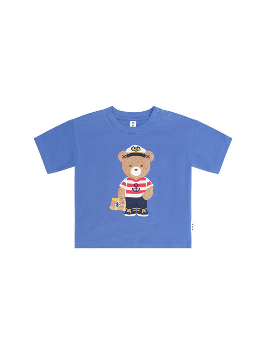Nautical Hux Drop Shoulder Slouchy Tee
