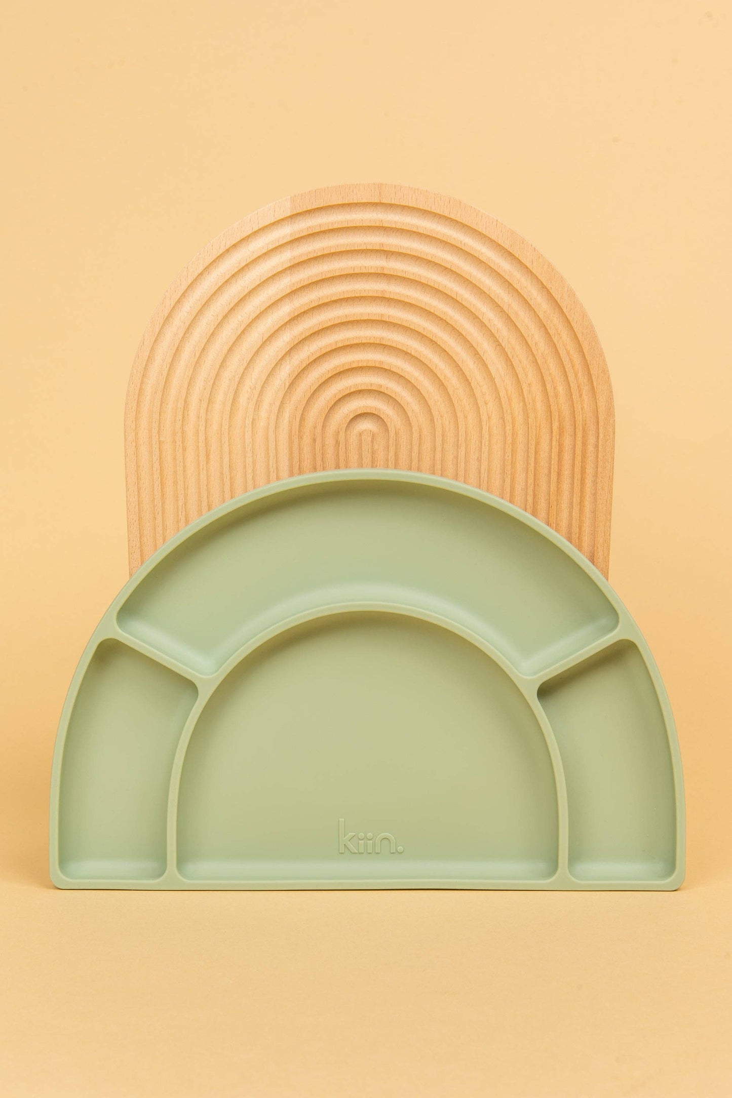 Silicone Divided Plate: Sage