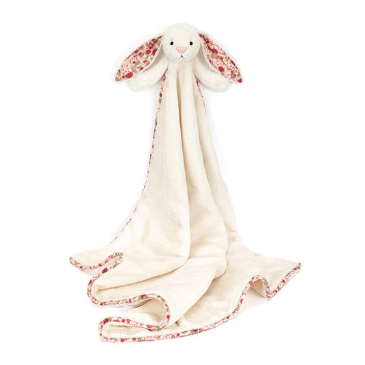 Jellycat Blossom Cream Bunny 'Berry' Blankie