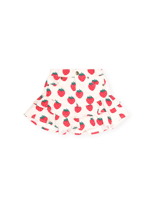 Strawberry Tiered Skirt