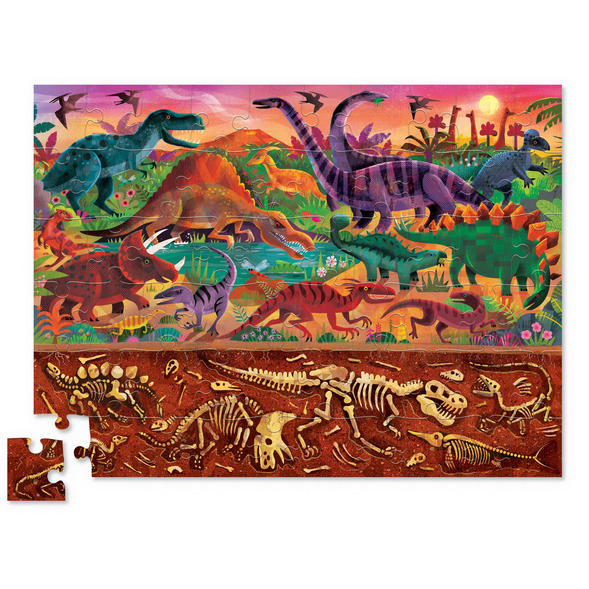 Above & Below 60pc - Dinosaur