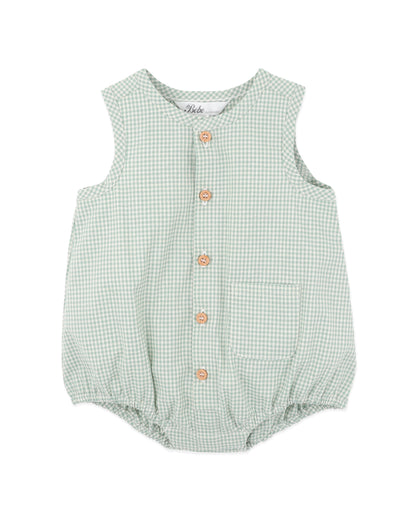 Scout Check Button Up Bodysuit