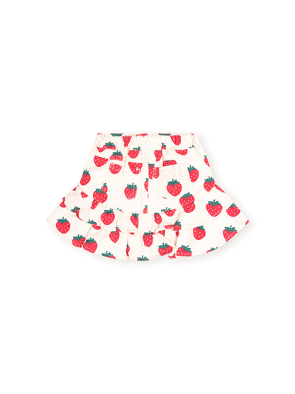 Strawberry Tiered Skirt