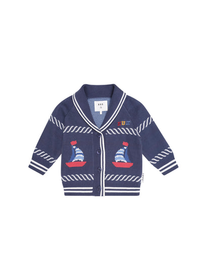 Nautical Shawl Collar Cardi