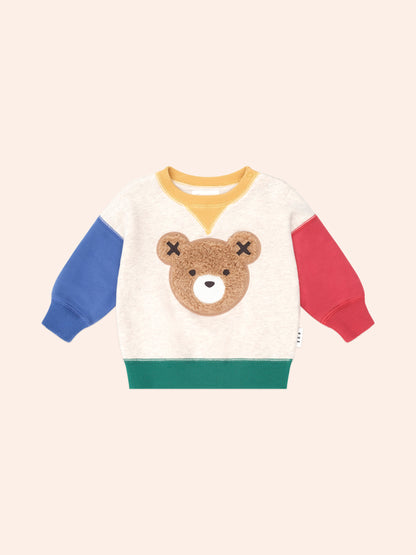 Furry Huxbear Colour Block Sweatshirt