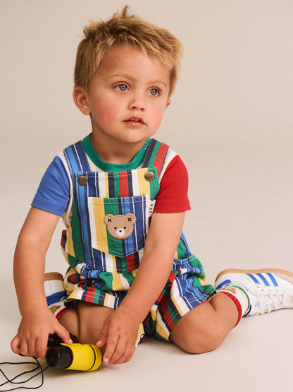 Variegated Stripe Shortall