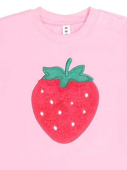 Furry Strawberry Slouchy Tee