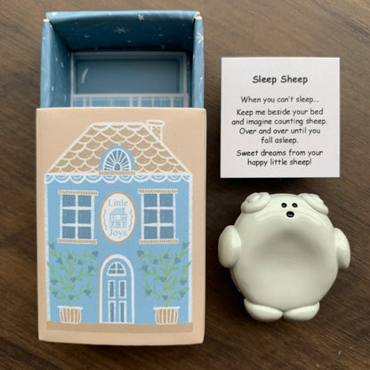 Metal Worry Stone - Sleep Sheep