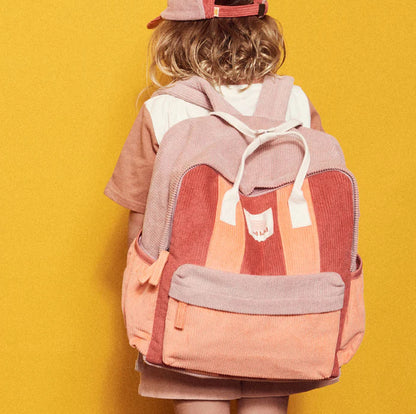 Corduroy Splice Eco Backpack - Berry Nice