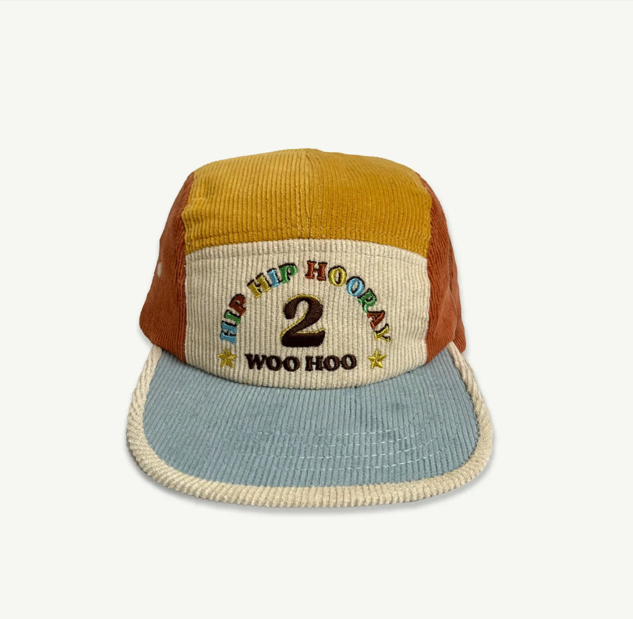 2nd Birthday Cord Cap - Primary Spliced