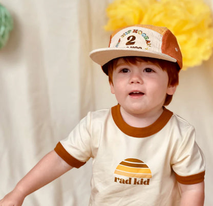 2nd Birthday Cord Cap - Primary Spliced