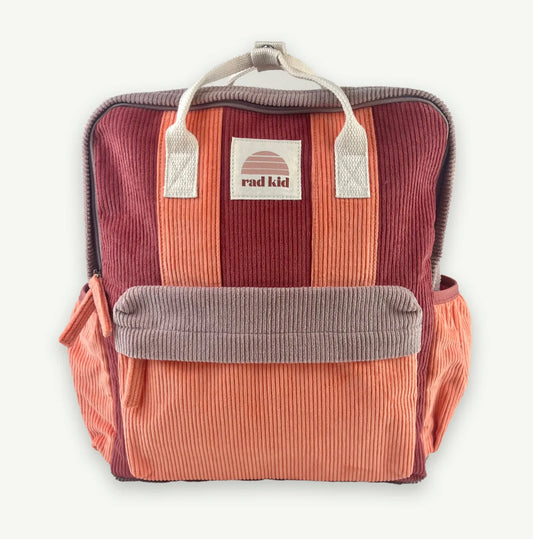 Corduroy Splice Eco Backpack - Berry Nice