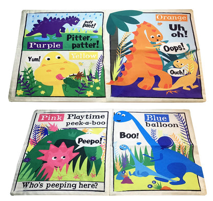 Crinkly Cloth Book - Rainbow Dinosaurs
