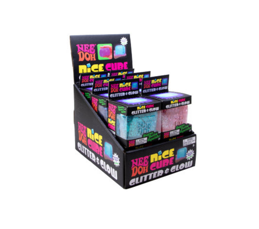 NeeDoh Glitter and Glow Nice Cube